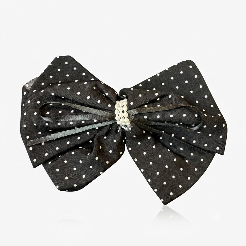 Polka Dot Hair Bow Clip