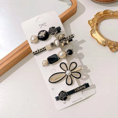 Midnight Blossom & Honey Hair Pins