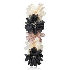 Beaded Flower Patch Hair Clip