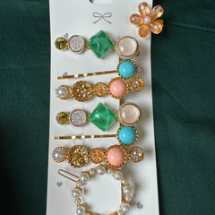 Pastel Mosaic Hair Clip Set