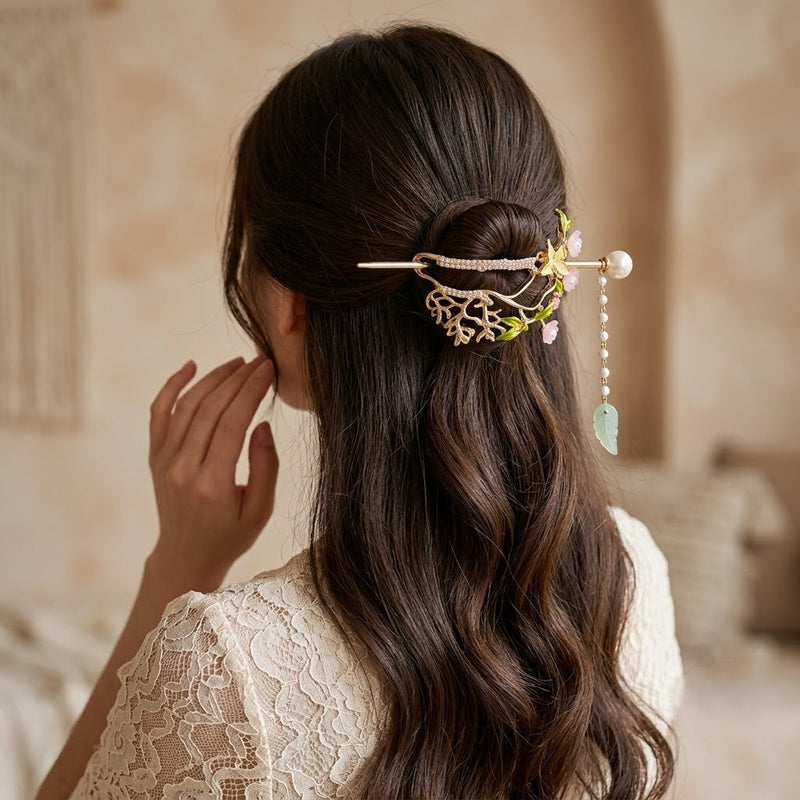 Midnight Garden Sonata Hair Clip