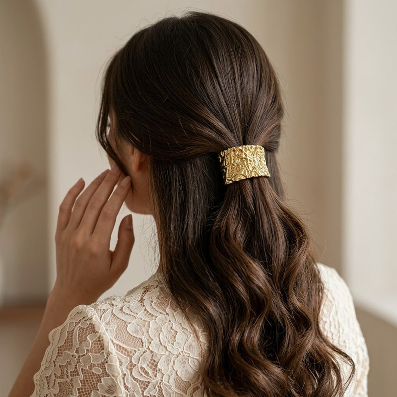 Rusty Metal Long Hair Tie