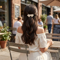 Pearl Studded Heart Hair Clip