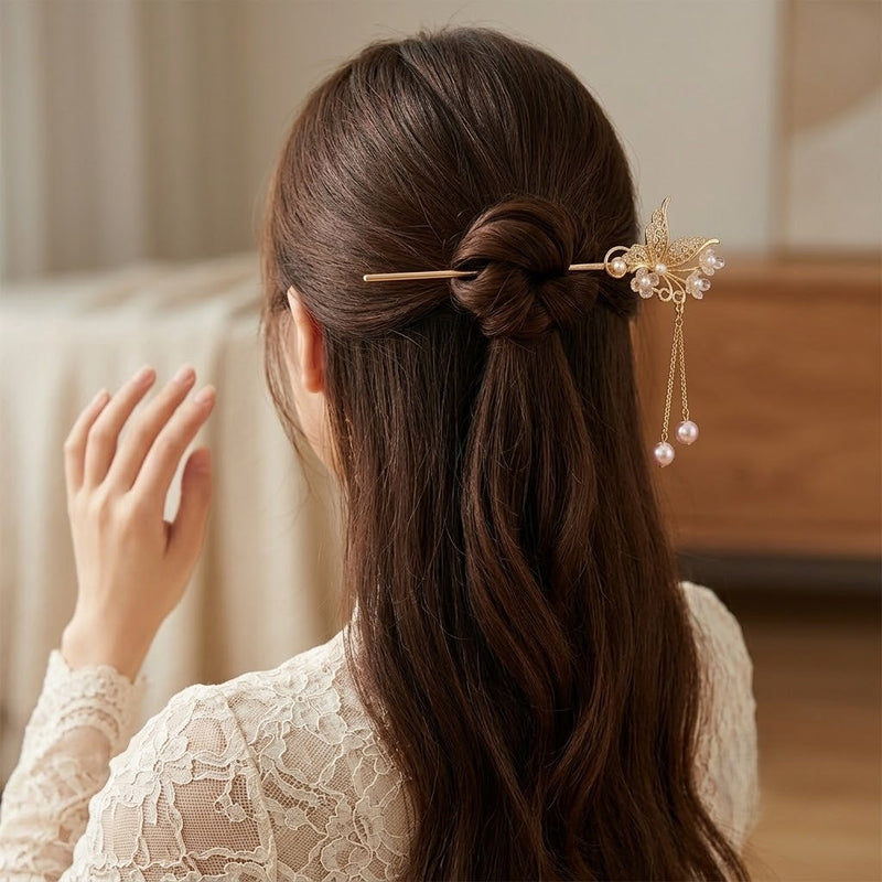 Butterfly Moonlit Garden Hair Stick
