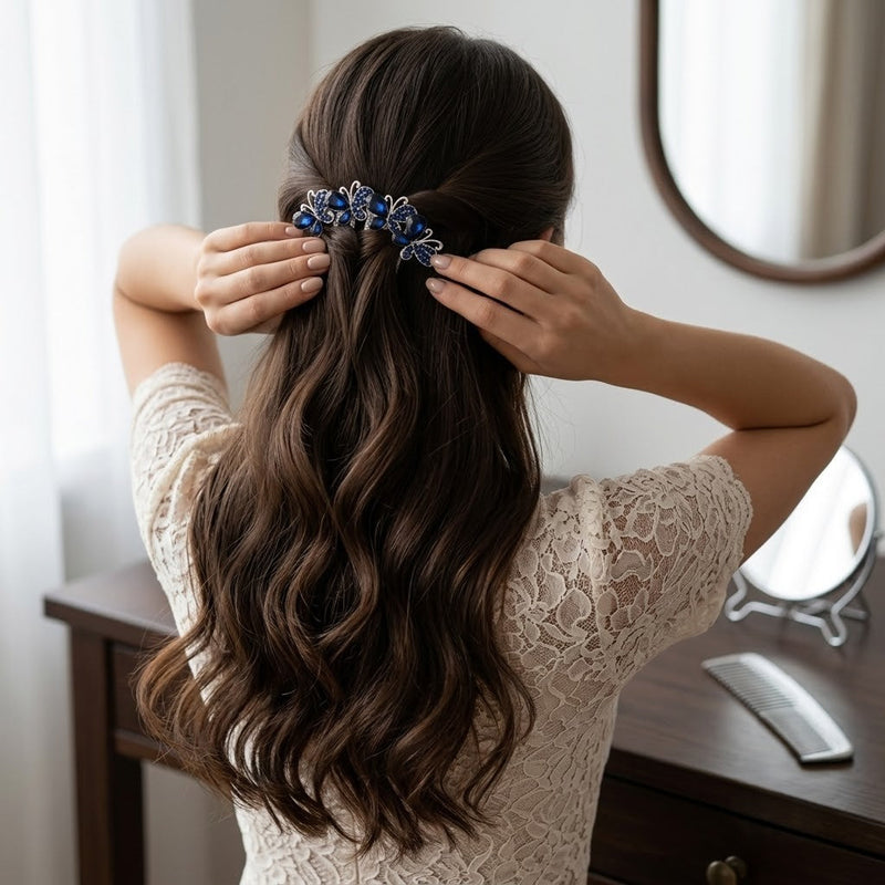 Twilight Butterfly Tiara Hair Pin