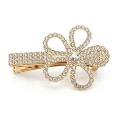 Rhinestone Studded Flower Hair Pin