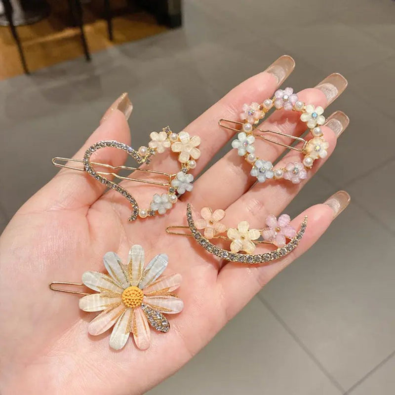 Bella Floral Hairclips