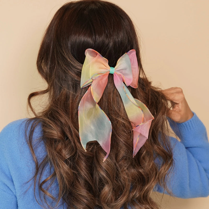 Gradient Organza Bow Clips