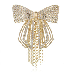 Dreamy Studded Butterfly Tassel Hair Bow Clip
