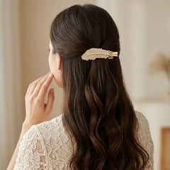 Rhinestone Studded Leaf Hair Pin