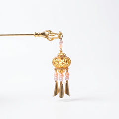 Orchid Fringe Lantern Hairpin