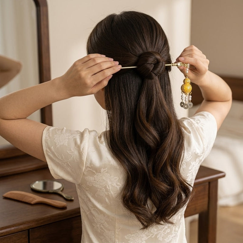 Ancient Lotus Lantern Hairpin
